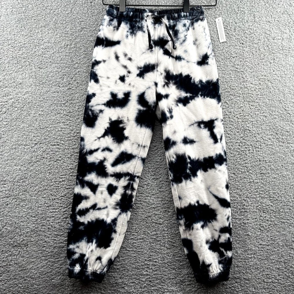 Treasure & Bond Organic Cotton Tie Dye Jogger Sweatpants Black M